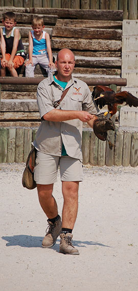 Le centre des rapaces du monde-sauvage-safari-parc